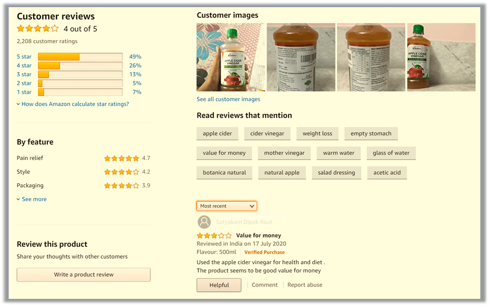 Aspect Based Sentiment Analysis with Machine Learning