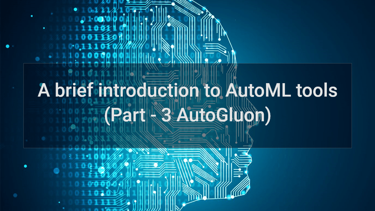 A Brief Introduction To  AutoML Tools (Part 3 AutoGluon)